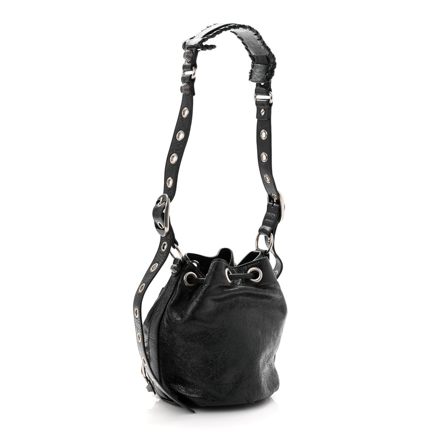 Agneau Arena Le Cagole Bucket Bag XS Black
