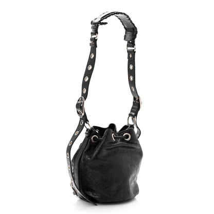 Agneau Arena Le Cagole Bucket Bag XS Black