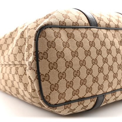 GG Monogram Large Joy Tote Bag Dark Brown