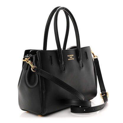 Smooth Calfskin Mini Bel Air Carry All Bag Black