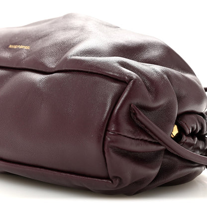 Lambskin Mini Cloud Clutch Plum