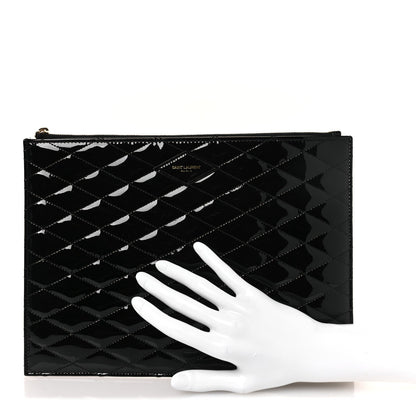 Patent Quilted iPad Case Black