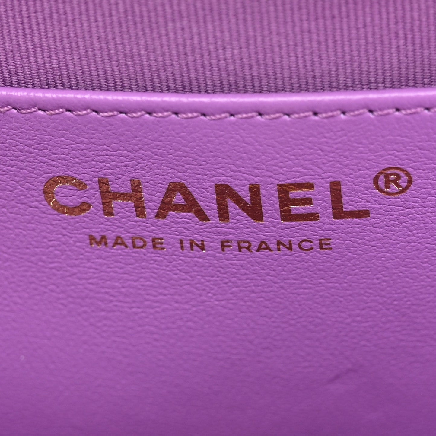 Lambskin Quilted CC In Love Heart Bag Purple