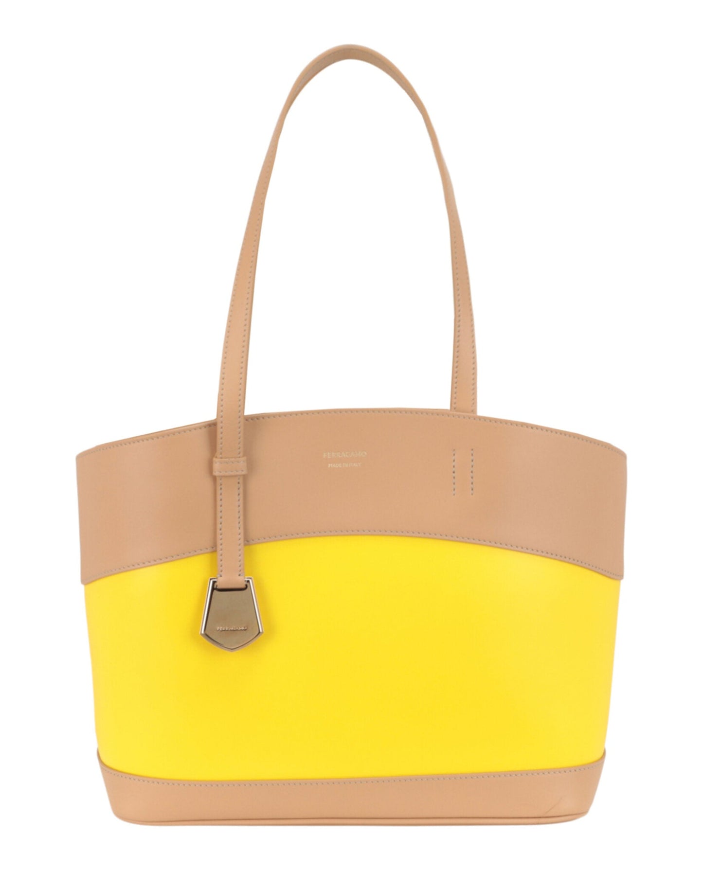 Ferragamo Womens Charming Meduim Leather Tote Bag