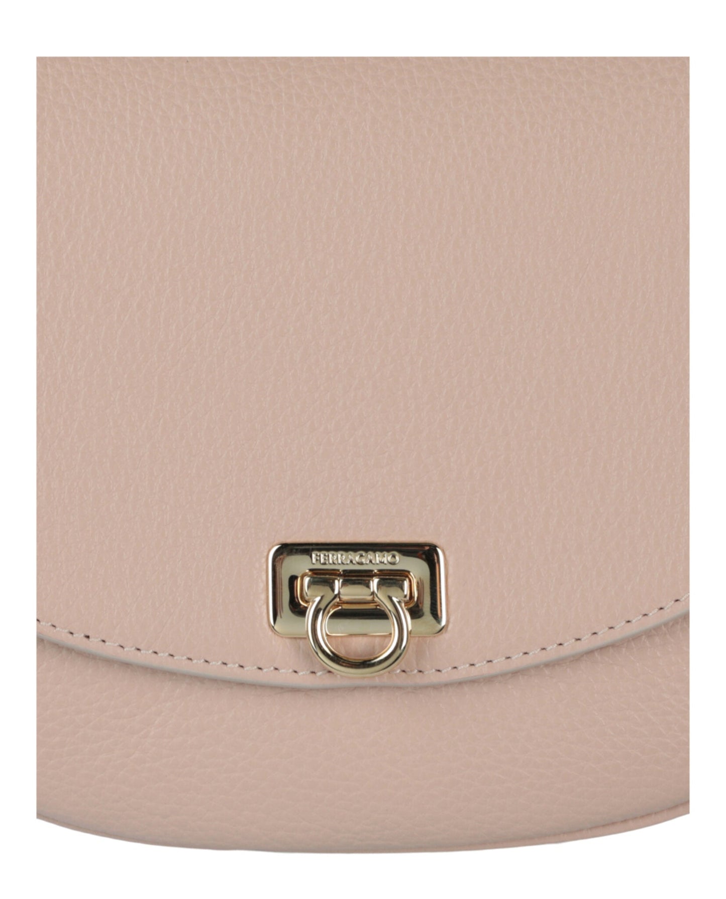 Ferragamo Womens Gancini Buckle Crossbody Bag