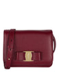 Ferragamo Womens Vara Bow Crossbody Bag ONE SIZE Burgundy
