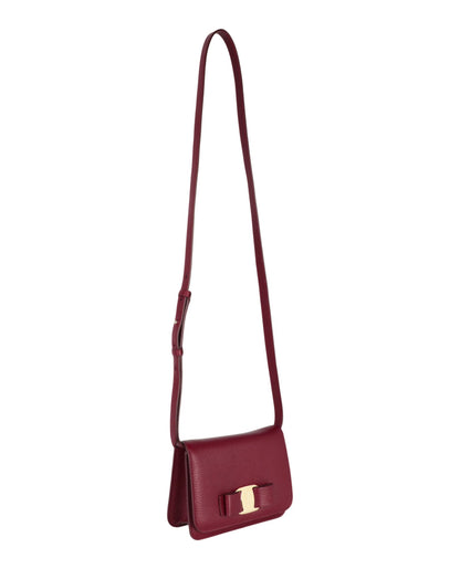 Ferragamo Womens Vara Bow Crossbody Bag