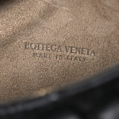 Nappa Intrecciato Baby Veneta Hobo Black