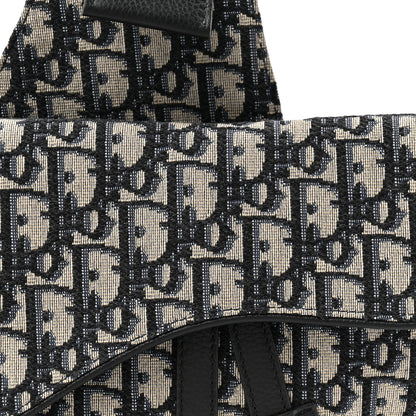 Oblique Mens Saddle Bag Blue