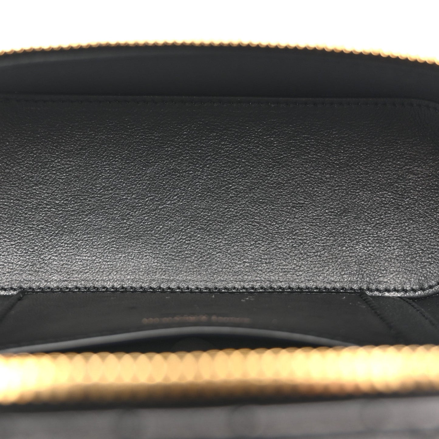 Lambskin Quilted Mini Gaby Vanity Case Black