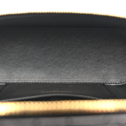 Lambskin Quilted Mini Gaby Vanity Case Black