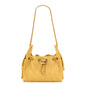 Suede Quilted Mini Chanel 25 Handbag Yellow
