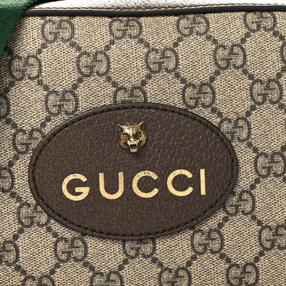 GG Supreme Monogram Web Neo Vintage Shoulder Bag Beige New Acero Crop