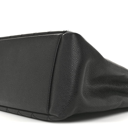 Caviar Quilted Grand Shopping Tote GST Black
