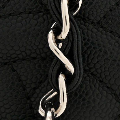 Caviar Quilted Grand Shopping Tote GST Black