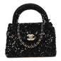 Sequin Nano Kelly Shopper Black