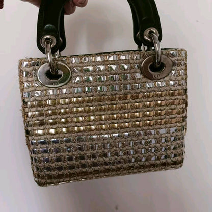 Dior Lady Dior Sequin Shoulder Bag