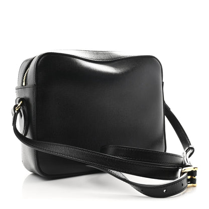 Textured Calfskin Small Horsebit 1955 Shoulder Bag Black