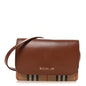 Calfskin House Check Hampshire Wallet On Chain Tan