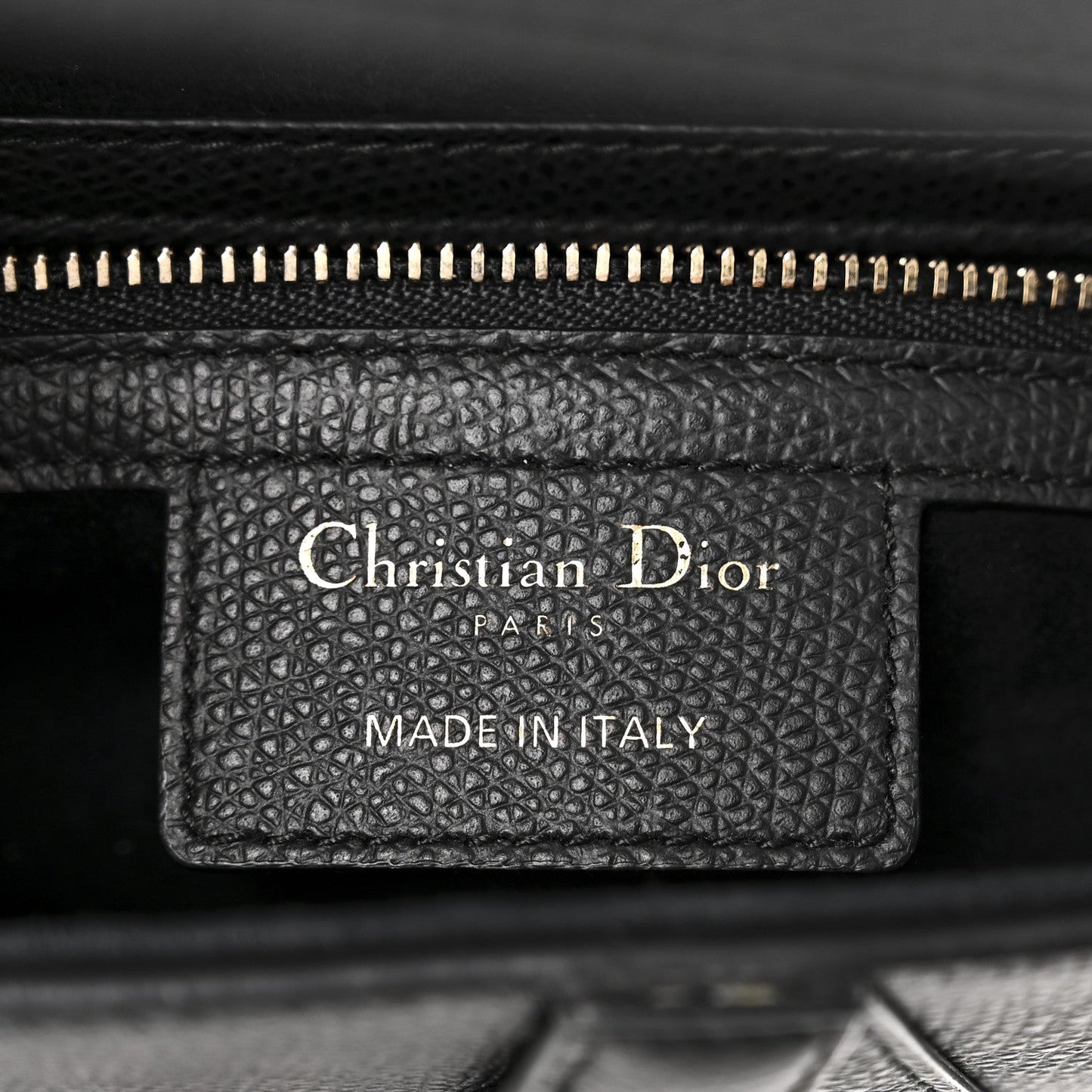 Grained Calfskin Saddle Bag Black