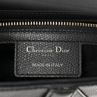 Grained Calfskin Saddle Bag Black