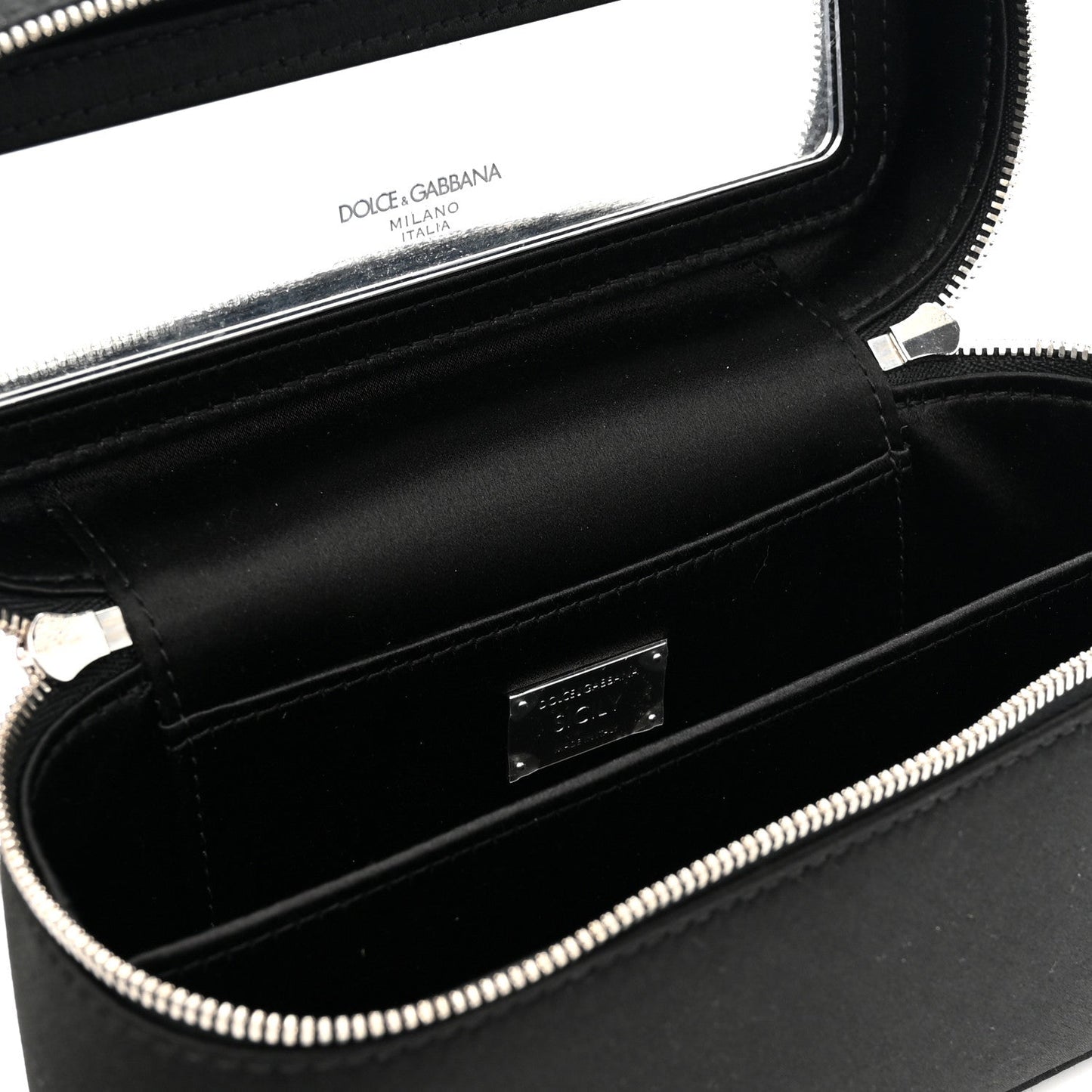 Satin Crystal Pave Medium Sicily Tubes Black