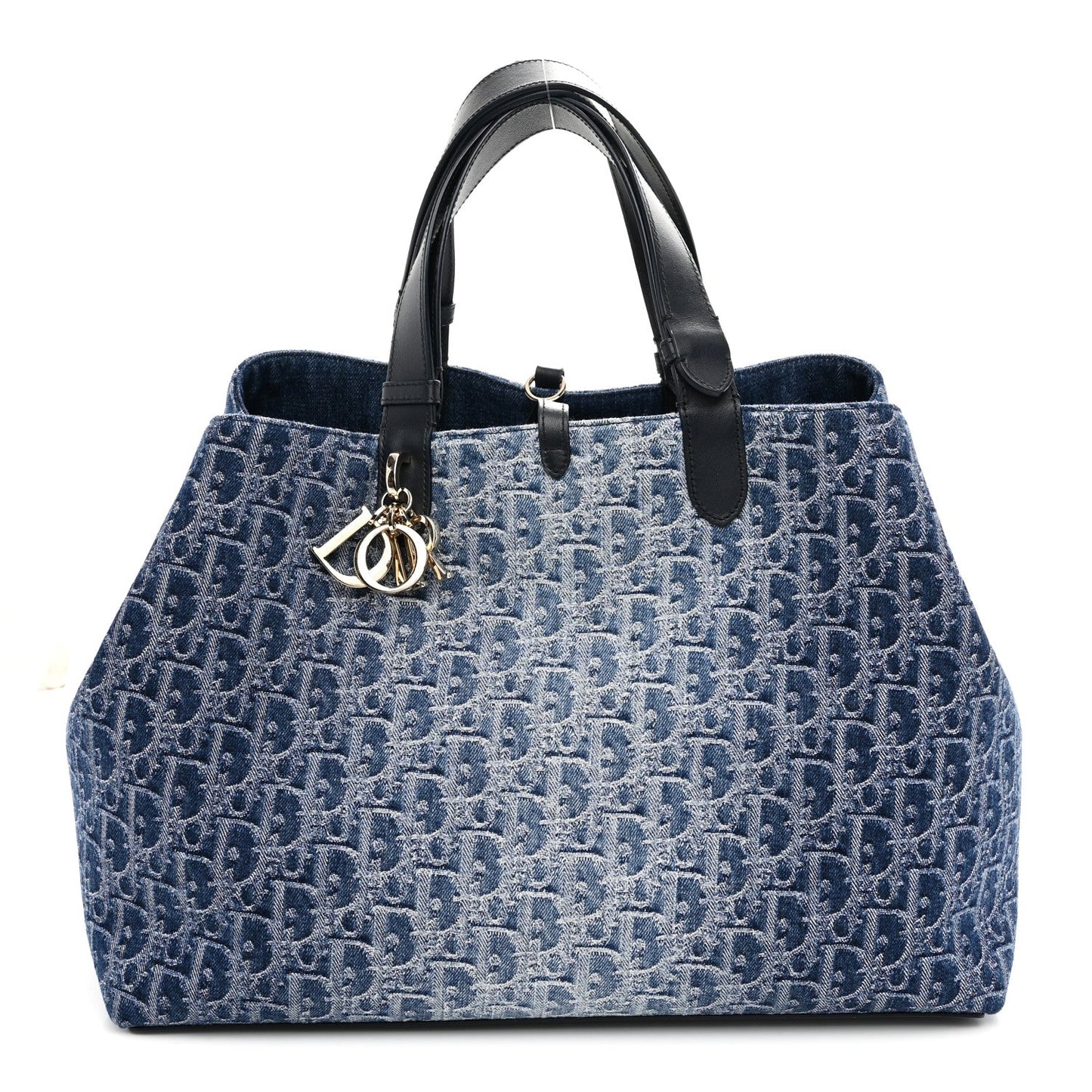 DIOR Denim Jacquard Oblique Large Toujours Blue