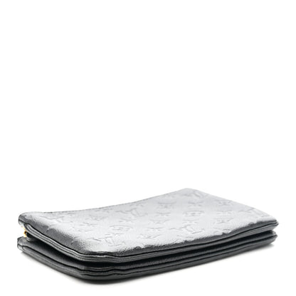 Empreinte Double Zip Pochette Black