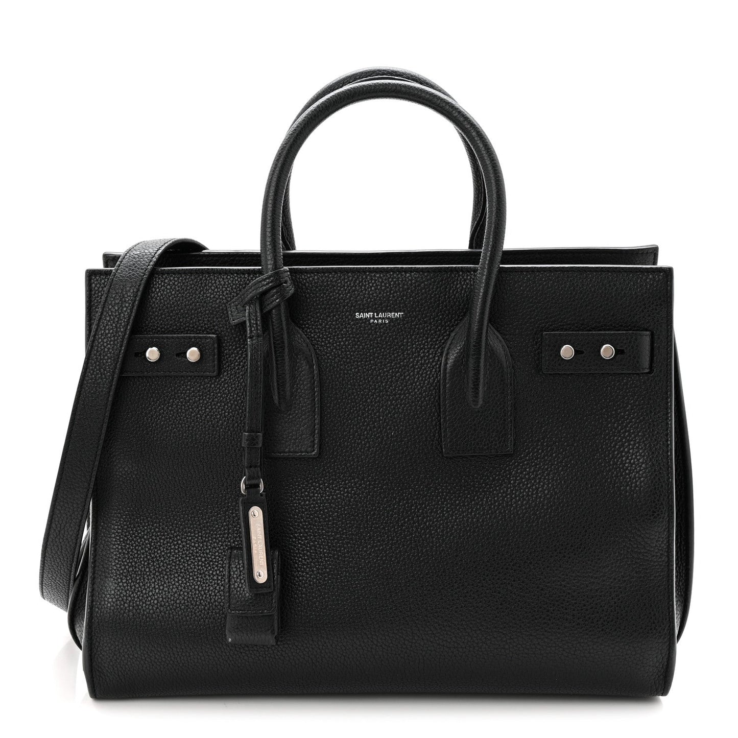 Grained Calfskin Small Supple Sac De Jour Black