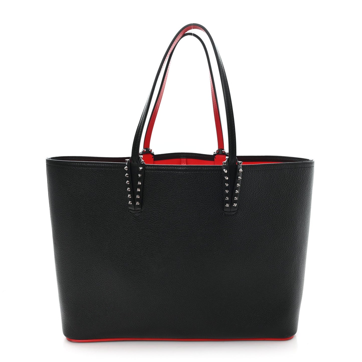 Calfskin Spikes East West Cabata Tote Black