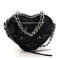 Agneau Arena Mini Le Cagole Heart Bag Black