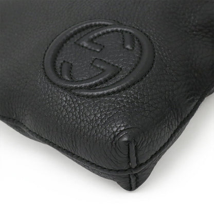 Gucci Soho Interlocking G Logo Leather Shoulder Bag