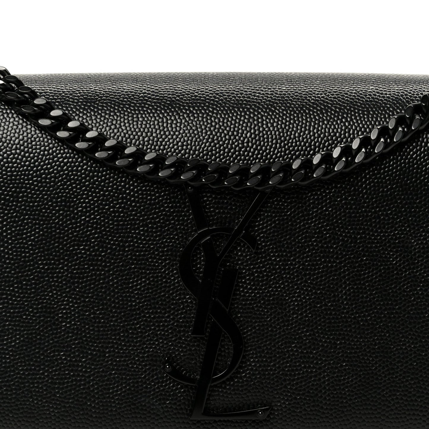 Grain De Poudre Small Classic Monogram Monochrome Kate Satchel Black
