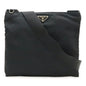Prada Nylon Leather Shoulder Bag