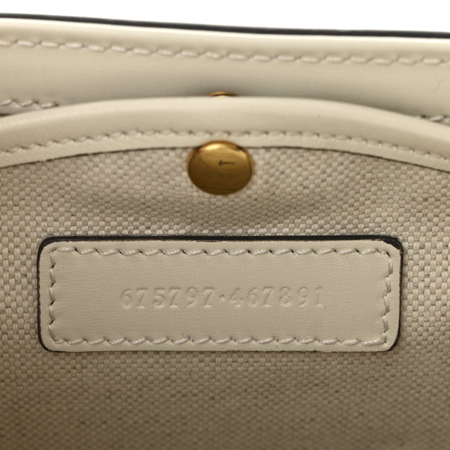 Calfskin Web Geometric Print Small Bamboo 1947 Top Handle Bag White Multi