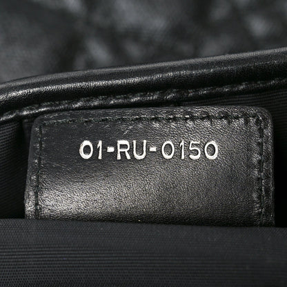 Coated Canvas Cannage Small Panarea Tote Black