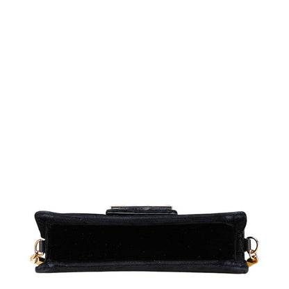 Gucci G Square Velour Shoulder Bag