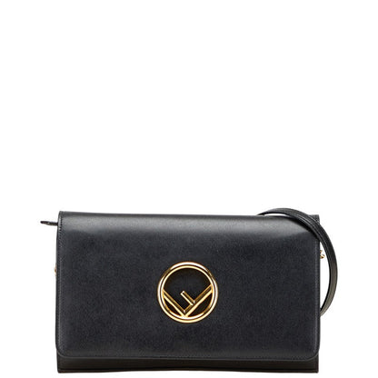 Fendi 8BS004 Calf Leather Chain Shoulder Bag