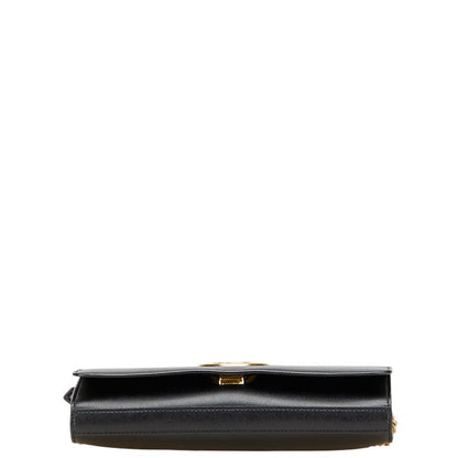 Fendi 8BS004 Calf Leather Chain Shoulder Bag