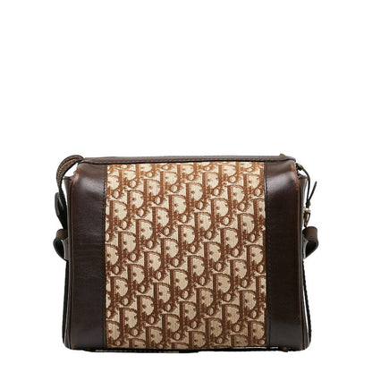 Dior Trotter Canvas Leather Shoulder Bag