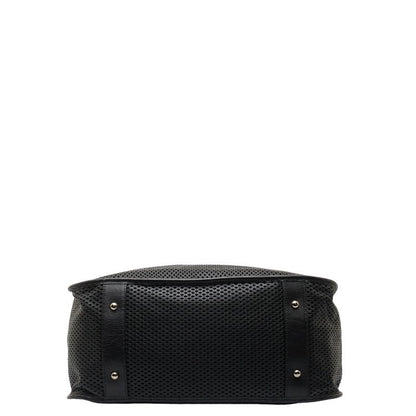 Chanel Coco Mark Punching Leather 2way Shoulder Bag