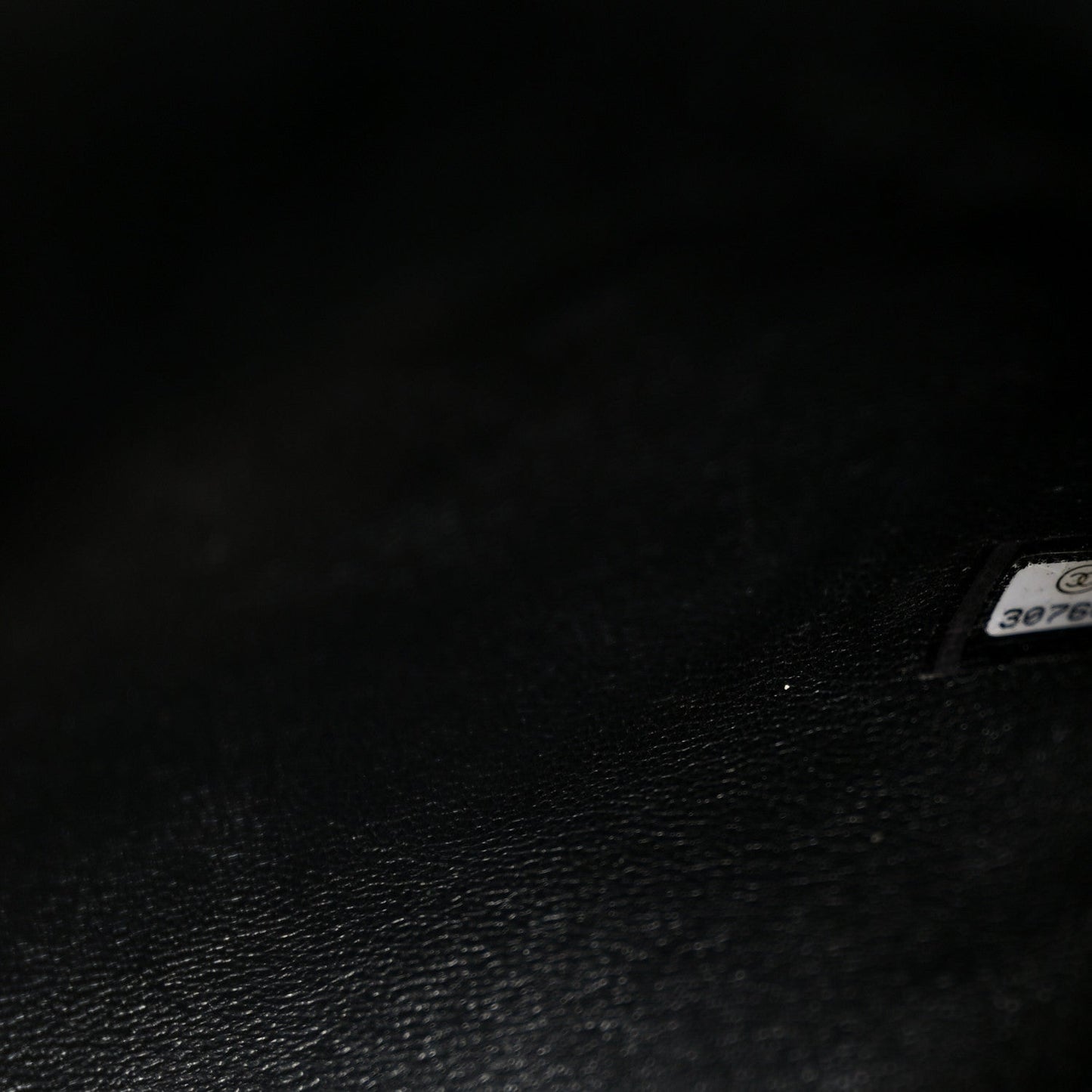 Shearling Lambskin Crystal Strass Flap Black