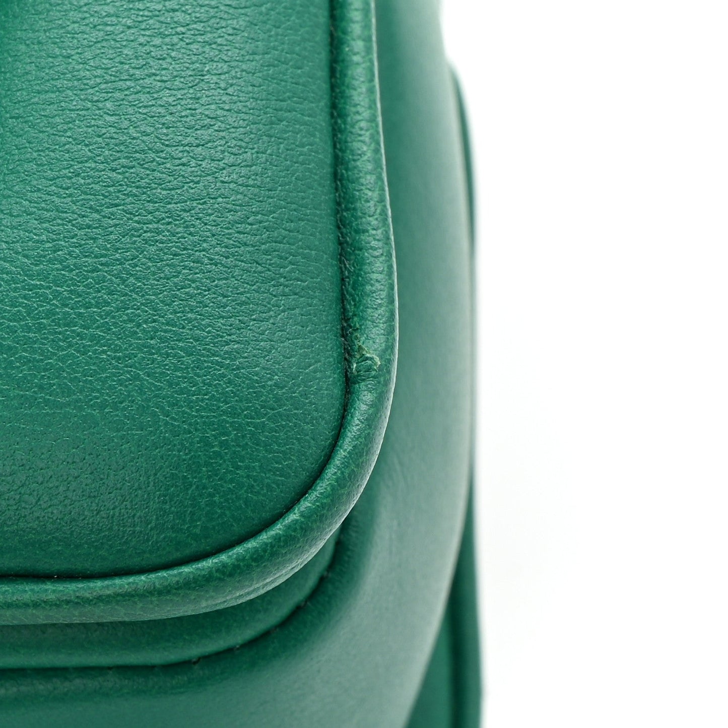 Calfskin Serpenti Reverse Micro Top Handle Emerald Green