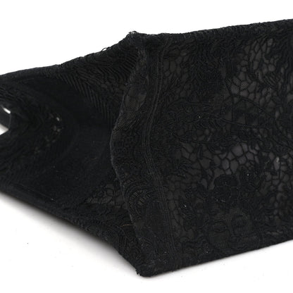 Canvas Embroidered Mesh Macrame Medium Toile de Jouy Soleil Book Tote Black