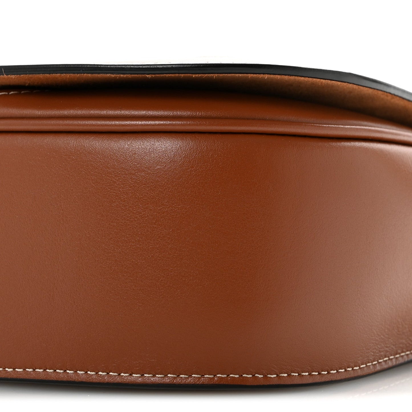 Smooth Calfskin Cuir Triomphe Folco Crossbody Bag Tan