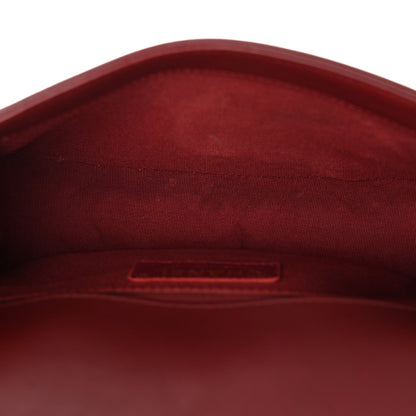 Lambskin Quilted Small Boy Flap Burgundy