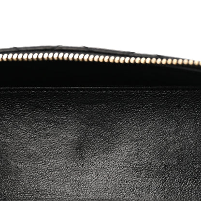 Lambskin Quilted Mini Gaby Vanity Case Black