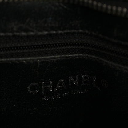 Caviar Quilted Medallion Tote Black