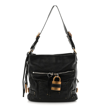 Calfskin Paddington Hobo Black