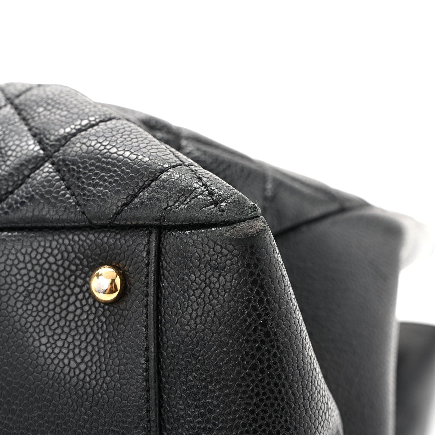 Caviar Quilted XL Grand Shopping Tote GST Black